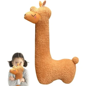 Long Body Pillow Toys for 3-11 Years - 29.5'' Brown Alpaca