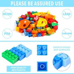 168 Pcs Building Blocks for Kids 4-8 Years Old