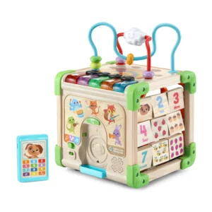 Touch & Learn Wooden Activity Cube Baby and Toddler Toys